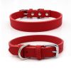 New Soft Puppy Collar For Dog And Cat; Leather Pet Collar Necklace For Small Medium Dog; adjustable dog collar